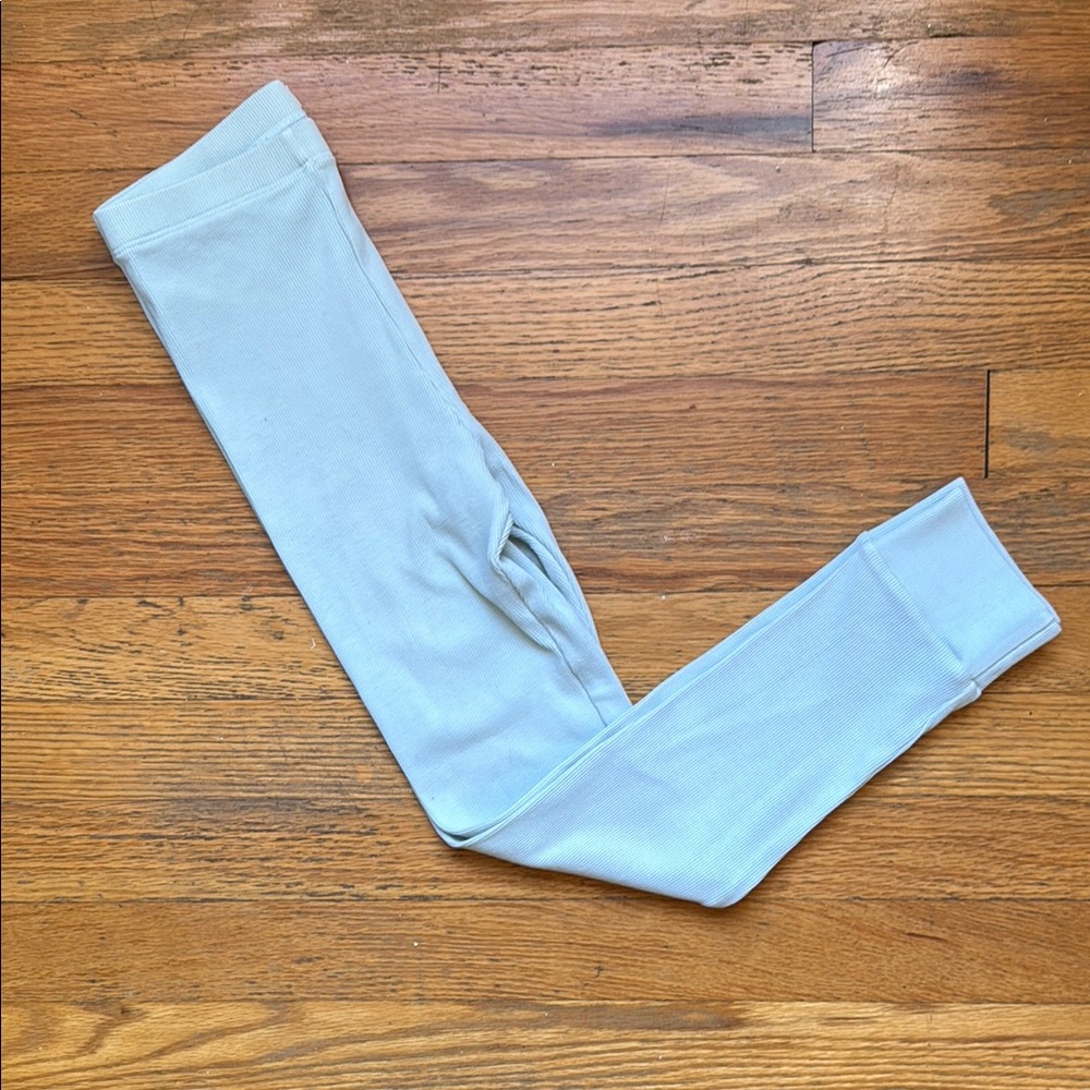 Les Gamins ribbed Light Blue mint Leggings 8/9